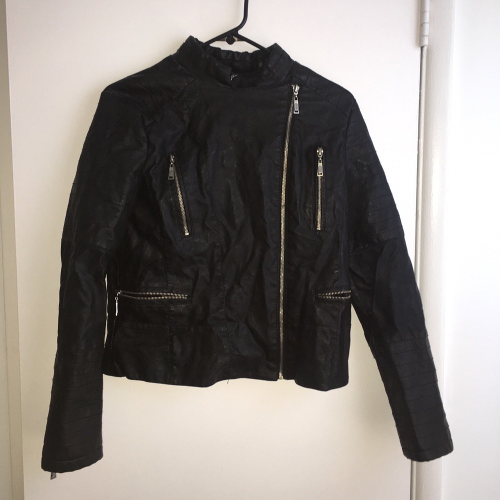 Jou Jou Black faux leather jacket